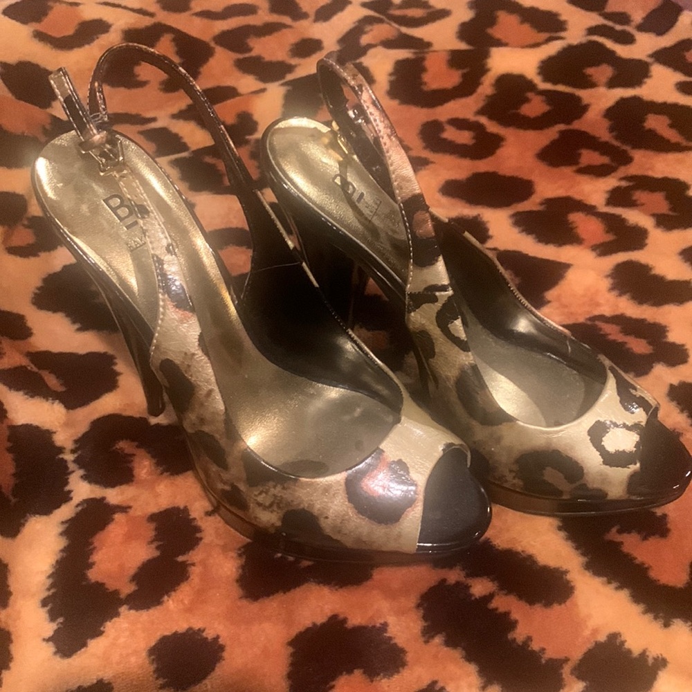 Bakers slingback cheetah heels